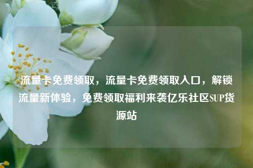 流量卡免费领取，流量卡免费领取入口，解锁流量新体验	，免费领取福利来袭亿乐社区SUP货源站  第1张