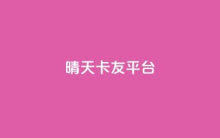 晴天卡友平台