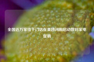 全国近万家线下门店在美团闪购启动数码家电促销