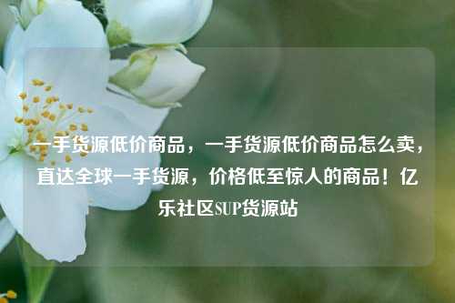 一手货源低价商品，一手货源低价商品怎么卖	，直达全球一手货源，价格低至惊人的商品！亿乐社区SUP货源站  第1张